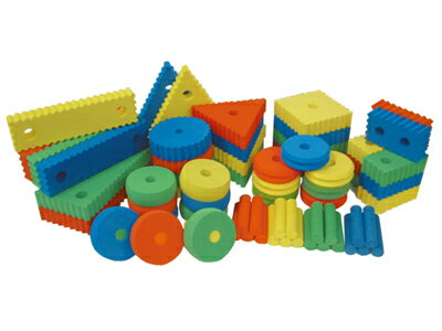 Building Blocks - 【送料無料】【無料健康相談 対象製品】ウェーブブロック　【安心の知育玩具 一歩（はじめ）社製】