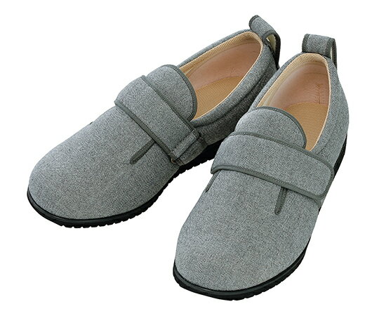 ダブルマジックヘリンボン 9E 5L グレー 7025 徳武産業 介護シューズ/リハビリシューズ