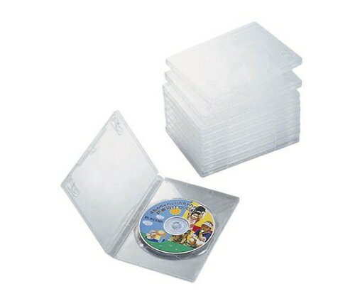 エレコム DVDトールケース(10枚パック・クリア) CCD-DVD03CR 1パック(10枚入)