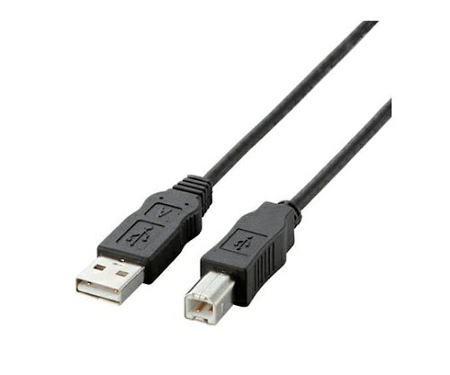 ●USB2.0ハイスピードモードに対応した、環境にやさしいUSBケーブルです。●各社USBハブ、USBプリンタ、USBスキャナ、USBモデムなどUSB(B)インターフェィスを装備している周辺機器全般でご使用いただけます。●ケーブルの外皮には、ハロゲン系物質を含まないハロゲンフリーの素材を採用しています。●環境にやさしい鉛フリーはんだを使用しています。●環境に配慮し、ゴミが少なくてすむ簡易包装タイプです。●サビや信号劣化の心配が少ない金メッキピンを使用しています。●ケーブル部には外部ノイズの干渉を受けにくい2重シールドを採用しています。●ツイストペアケーブルですので、外部ノイズの干渉を受けにくく安定したデータ転送を実現します。●EUの「RoHS指令(電器・電子機器に対する特定有害物質の使用制限)」に準拠した、環境にやさしい製品です。■仕様●コネクタ形状：USB(A)オス - USB(B)オス●対応機種：USB(Aタイプ)を持つパソコン及びUSB HUB、USB仕様の周辺機器●規格：USB2.0規格(HI-SPEEDモード)認定●対応転送速度：480Mbps●プラグメッキ仕様：金メッキ●2重シールド：○●ツイストペアケーブル(通信線)：○●カラー：ブラック●環境配慮事項：RoHS指令準拠、ハロゲンフリー、鉛フリーはんだ使用●ケーブル長：0.5m ※コネクタ部分を除く