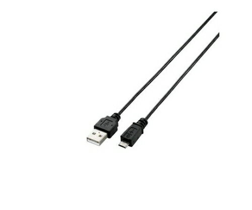 エレコム USB2.0ケーブル A-microBタイプ スリム 2m ブラック U2C-AMBX20BK 1パック