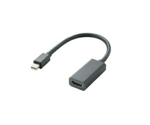 エレコム miniDisplayPort変換アダプタ　forAPPLE　HDMI　ブラック AD-MDPHDMIBK 1パック