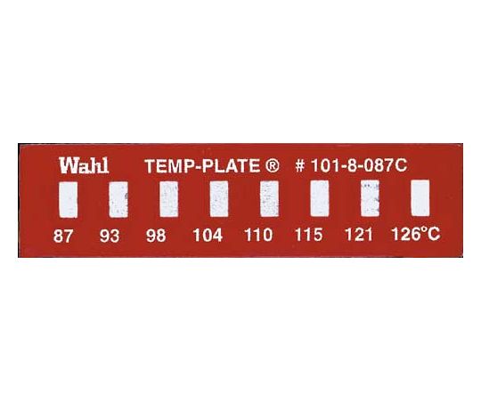 Wahl　instruments テンプ・プレート 38mm×10mm 8点表示 10枚入 101-8-087 1ケース(10枚入)