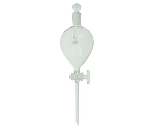 店内全品ポイント5倍★要エントリー★柴田科学 分液ロート　ガラスコック付　500mL 0...