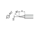 ●RX802/852AS用替えこて先■仕様●こて先幅(mm)：0.5●質量(g)：7
