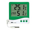 エー・アンド・デイ 外部センサー付き温湿度計(外部温度センサー付) AD-5682 1個