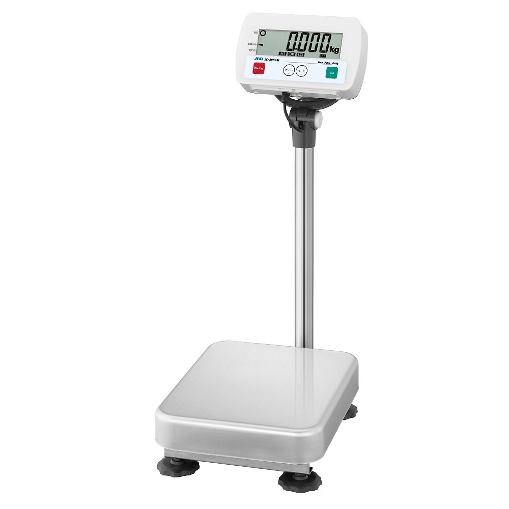 Stand Measures - エー・アンド・デイ フレーム SUS304　防塵・防水台はかり SCシリーズ ひょう量:30kg 最小表示:5g SC30KAM-JA