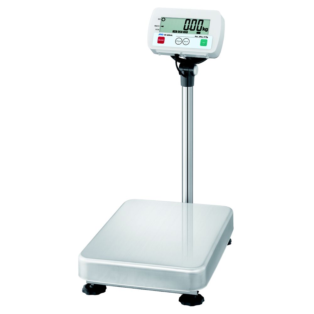 Stand Measures - エー・アンド・デイ フレーム SUS304　防塵・防水台はかり SCシリーズ ひょう量:60kg 最小表示:10g SC60KAL-JA