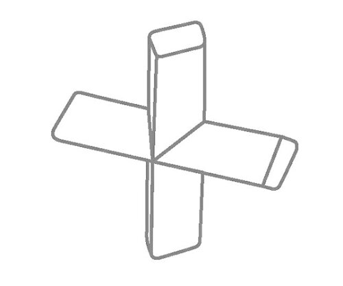 IKA 撹拌子 IKAFLON 10 cross 1パック(5個入)