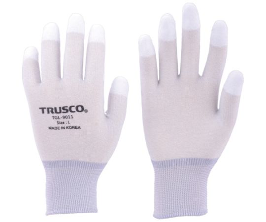 トラスコ中山 カーボン・ナイロンインナー手袋PU指先コート S TGL-9011-S 1双