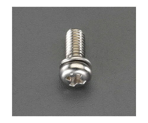 エスコ 鍋頭セムス小ねじ ステンレス P=2 M3×10mm 24本 EA949AT-3 1パック(24本入)