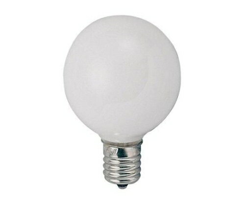ヤザワコーポレーション ベビーボール球 60W ホワイト E17 50×72mm G501760W 1個