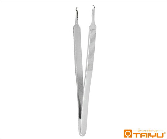 TAIYU（大祐医科工業） 冨士森式フックピンセット 併式 ダボ無 全長12.5cm TY-034 1本