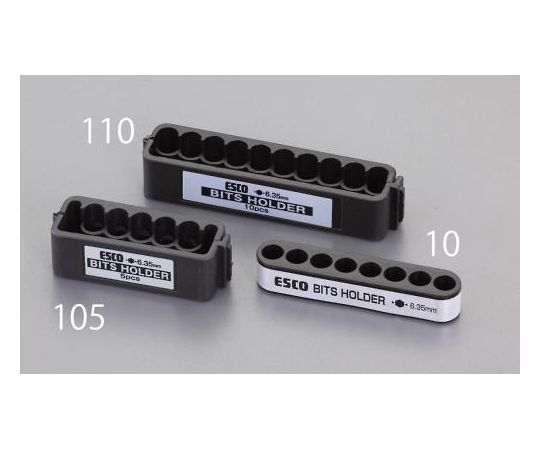 ●エスコオリジナル商品■仕様●六角シャンク1/4”(6.35mm)のドライバービットの収納に●ビット収納数：5本●コード番号：EA509-105