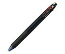 三菱鉛筆 ジェットストリーム 4色ボールペン 透明ブラック 0.7mm インク色:黒・赤・青 1本 SXE4-500-07T.24
