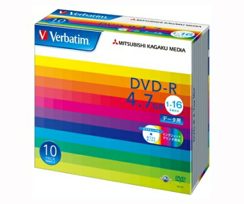 三菱化学メディア PC DATA用 DVD-R 1回記録タイプ 1枚 DHR47JP10V1