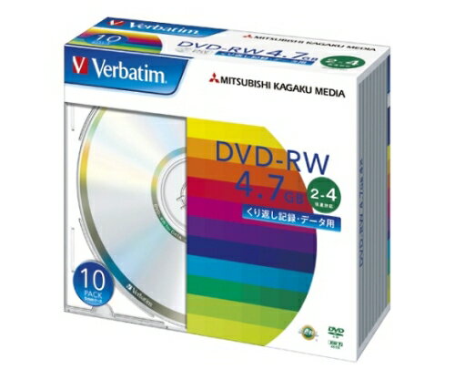 三菱化学メディア PC DATA用 DVD-RW 書き換えタイプ 1枚 DHW47Y10V1