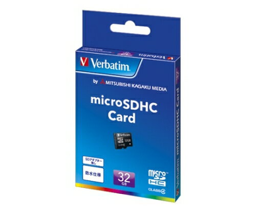 三菱化学メディア Verbatim microSDHCメモリーカード 32GB 1枚 MHCN32GYVZ1