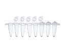 WATSON 0.2mL PCR8連チューブ ドームキャップ付 1箱(120ストリップ入) 137-232C