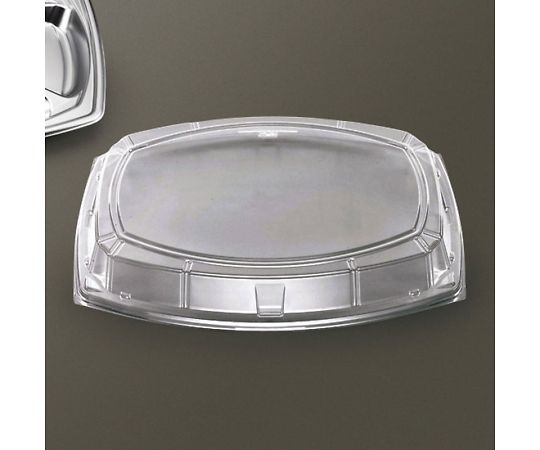 シーピー化成 パーティー皿 UF小判39 嵌合蓋 10枚 1パック(10枚入) 004440174