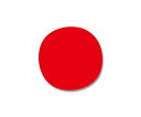 シモジマ HEIKO タックラベル(シール) No.037 丸 赤 18mm 360片 1パック(24片×15シート入) 007062655