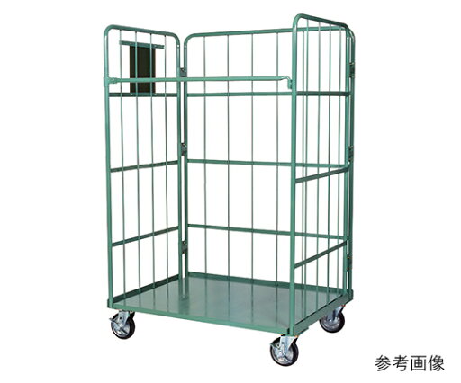 金沢車輌 折りたたみカゴ台車 スチール製 1100×800×1700mm 1個 SH-29S-G 金沢車輌 折りたたみカゴ台車 スチール製 1100×800×1700mm 1個 SH-29S-G