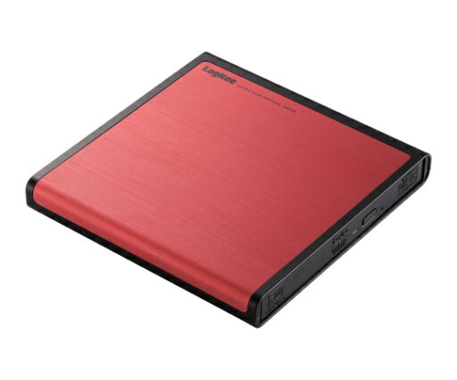 ロジテック DVDドライブ/USB2.0/レッド 1個 LDR-PMJ8U2LRD ロジテック DVDドライブ/USB2.0/レッド 1個 LDR-PMJ8U2LRD
