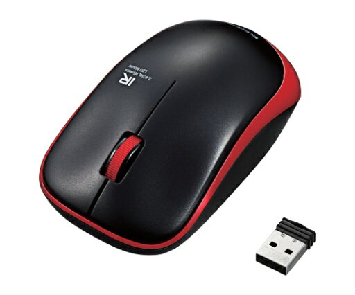 エレコム 無線IR LEDマウス(3ボタン) レッド 1個 M-IR07DRRD エレコム 無線IR LEDマウス(3ボタン) レッド 1個 M-IR07DRRD