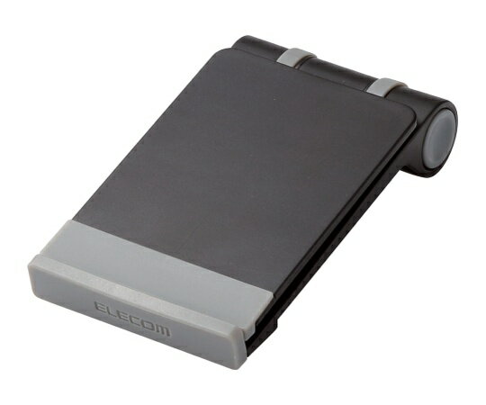 エレコム スマートフォン用コンパクトスタンド ブラック 1個 P-DSCMPBK