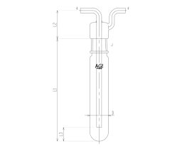 旭製作所 摺付真空トラップ 型 1個 4140-45/250