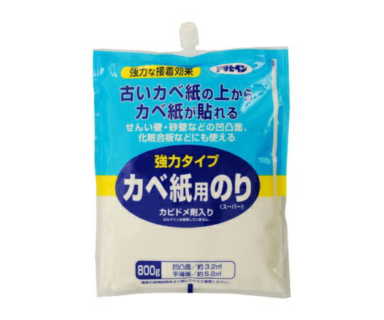 アサヒペン 強力タイプ カベ紙用のり 800g 1個 774