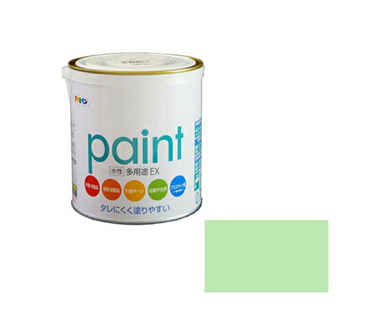 アサヒペン 水性多用途EX 0.7L (パステルグリーン) 1個