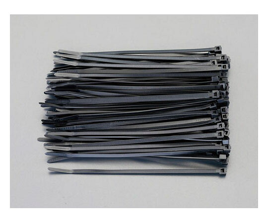ヘラマンタイトン 結束バンド(導電性) 100x2.5mm (100本) 1パック(100本入) EA475AJ-410