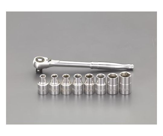 エスコ ソケットレンチセット（ステンレス製）　1/2