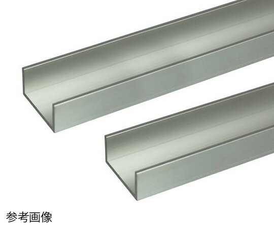 安田 アルミチャンネル 2m 1.0×11×5mm シルバー 2本組 1組(2本入)