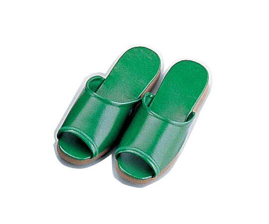 TKG 抗菌前あきDXスリッパ M グリーン SSK-5242 1足