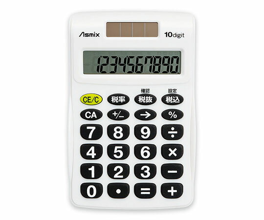 アスカ ビジネス電卓 S ホワイト C1009 C1009W 1台