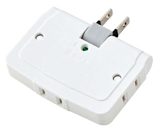 エレコム コーナータップ(雷ガード付き) T-KTR04WH 1個