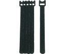 ユタカメイク マジックテープ 超薄型マジックバンドストラップS 150mm ブラック G-323 1袋(5本入)(3)