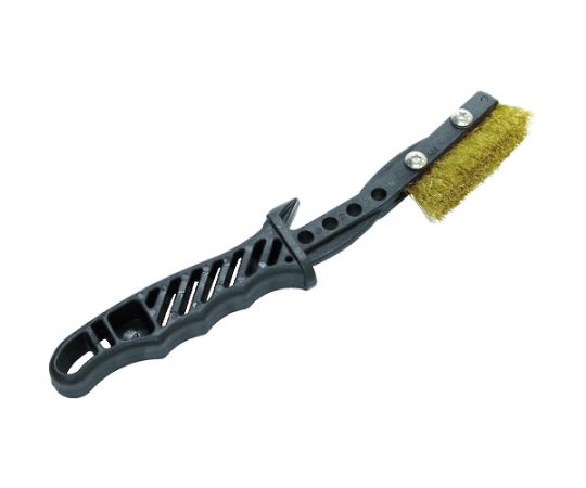 トラスコ中山 チャンネルブラシ　EグリップI型　真鍮線 TEBI-BR 1本