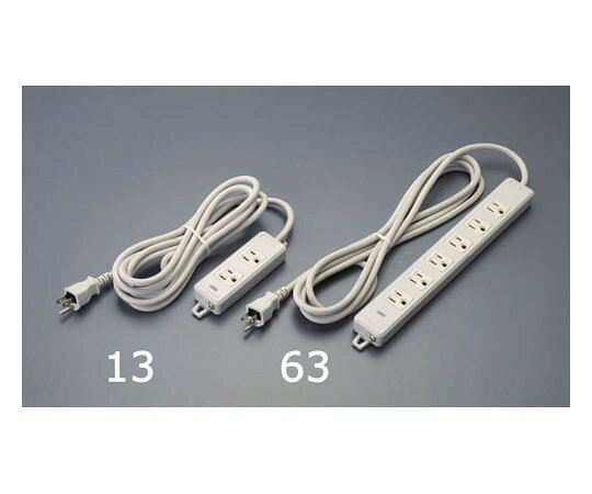 ■仕様●定格：15A・125V　（1500W）●プラグ：接地2P（耐トラッキング）●パイロットランプ、マグネット付●サイズ：45×307×26mm●壁や机に仮固定できるフック付●コンセント：接地2P×6口●コード長：1m
