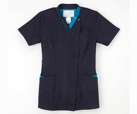 ナガイレーベン 女子スクラブ ネイビー+ターコイズ　M RF5122 1枚