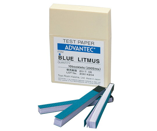 ADVANTEC リトマス試験紙　ブックタイプ　青 07020010 1箱(20枚×10個入)