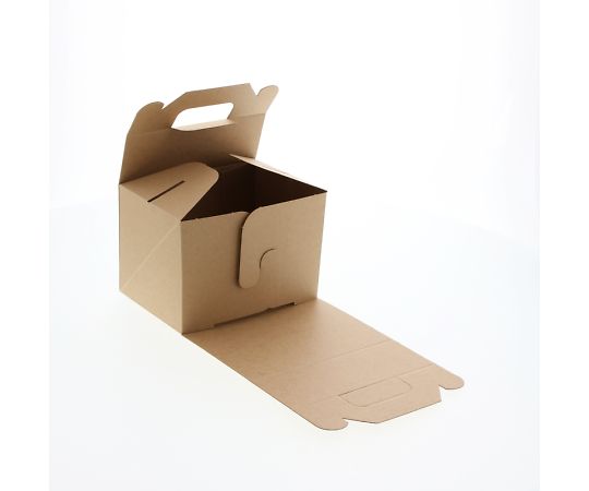 シモジマ 食品容器　ネオクラフトボックス　キャリーボックス　S　20枚 004248011 1袋(20枚入)