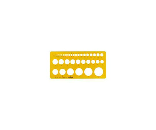 ウチダ テンプレート円定規 1-843-0101 1個
