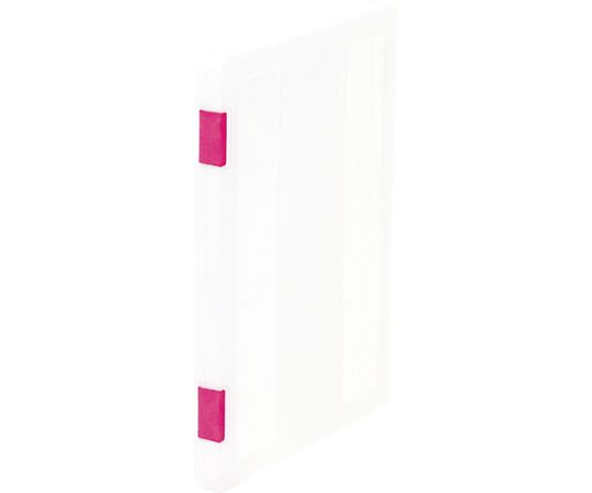トラスコ中山 書類ケース A4 クリア（持ち手色ピンク） TFC425-CPK 1冊