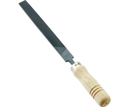 トラスコ中山 鉄工用ヤスリ　木柄付　平　細目　刃長150 THI150-03-S 1本