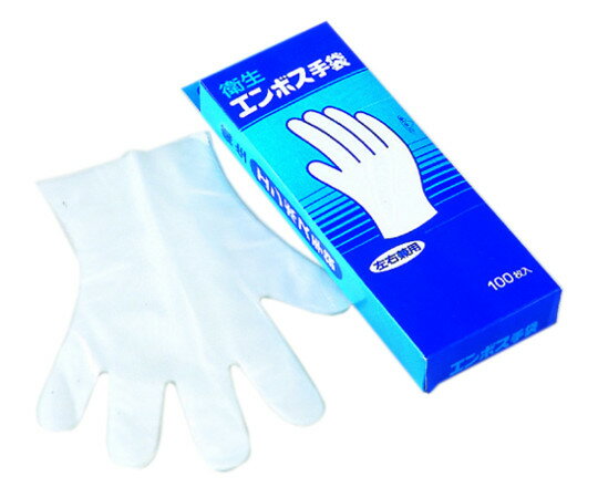 八ツ矢工業 エンボス手袋　M　100枚入 62055 1セット(100枚入)