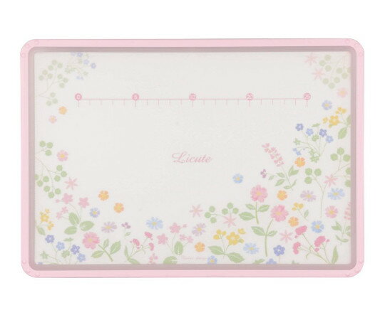 パール金属 Licute　軽くて滑りにくいまな板　フラワーダイアリー C-1237 1枚