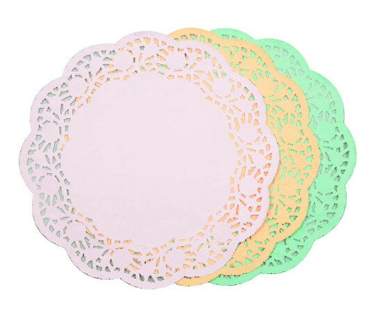 パール金属 アレンジDECO　カラーレースペーパー　28cm　15枚入 D-1144 1袋(15枚入)